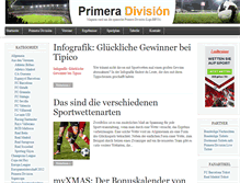 Tablet Screenshot of primera-division.com